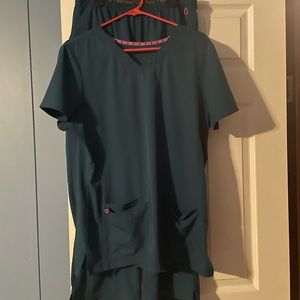 Heart soul large petite greenish blue color